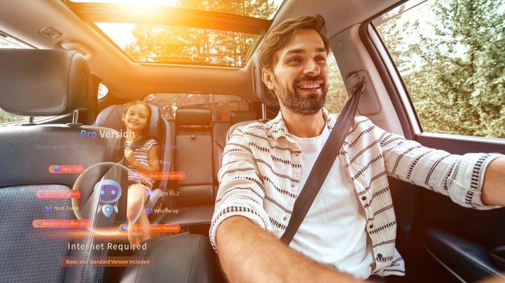 Voice control allows you to focus on driving