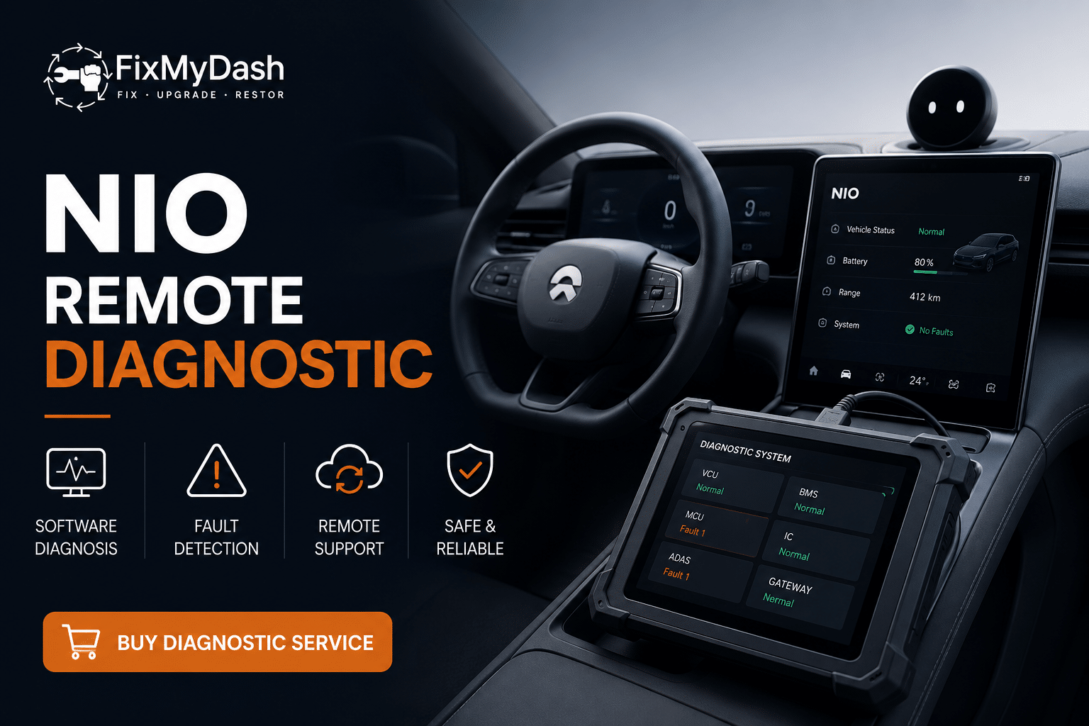 NIO software repair service
